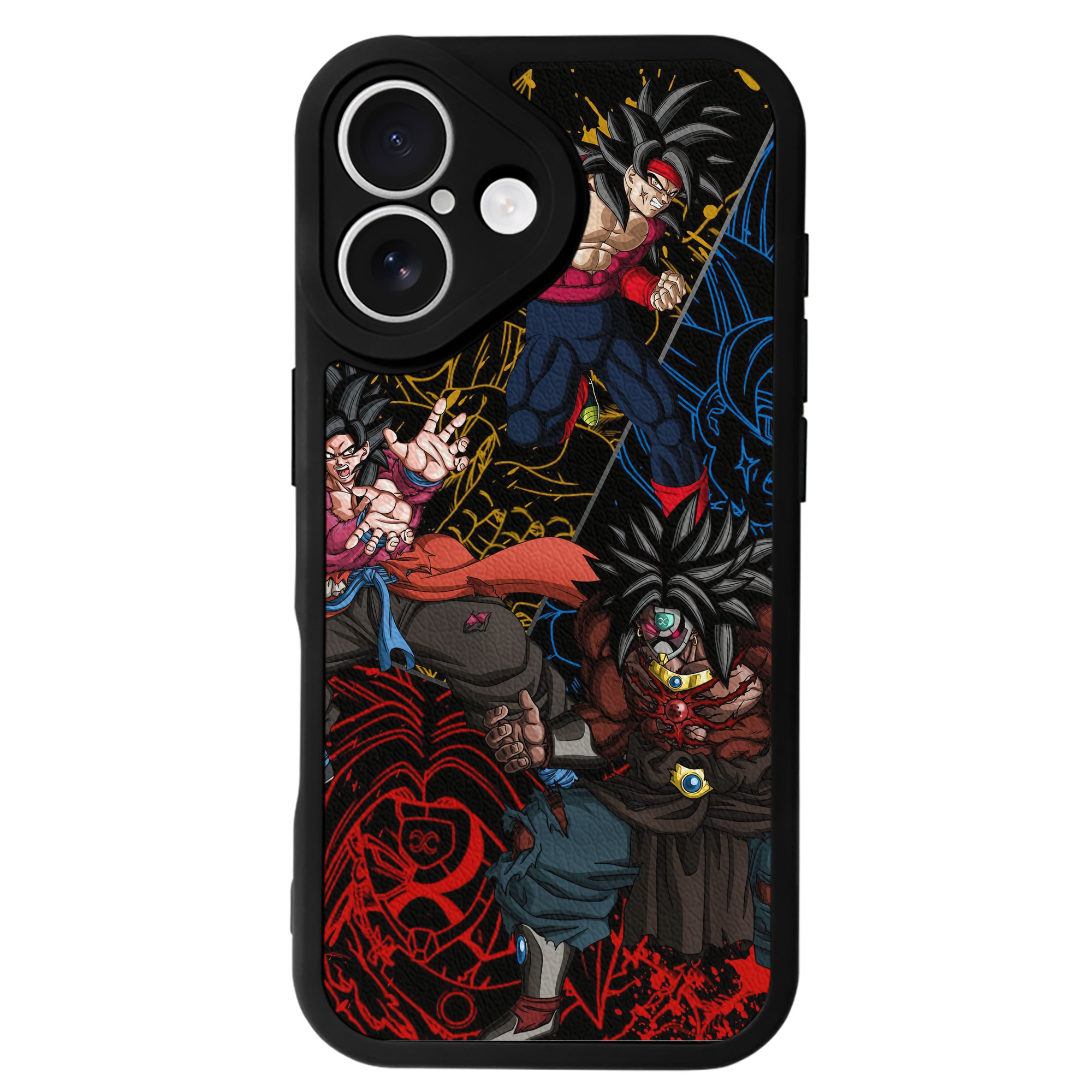 （画像用） ドラゴンボール DRAGON BALL 【iPhone 16シリーズ対応】シリコンスマホケース（レザー調） 材質：シリコン